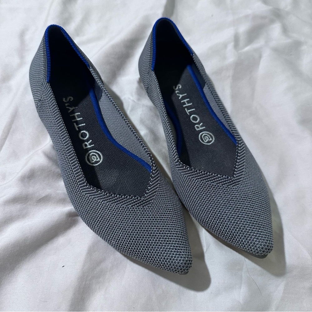 Rothy’s The Point Cloud Grey flats